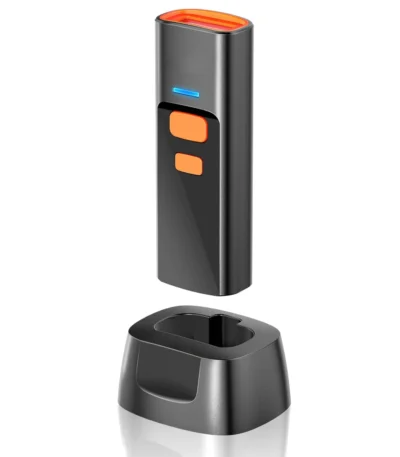 Bluetooth 2D Barcode Reader with Charge Base Support Mobile Phone iPad Wireless Barcode Scanner Mini 1D 2D QR Bar Code Reader 1