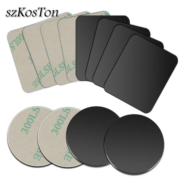 Magnetic Metal Plate For Car Phone Holder Universal Iron Sheet Disk Sticker Mount Mobile Phone Magnet Stand For IPhone