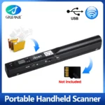 IScan Portable Scanner Mini Handheld Document Scanner A4 Book Scanner for JPG and PDF Format 300/600/900 DPI