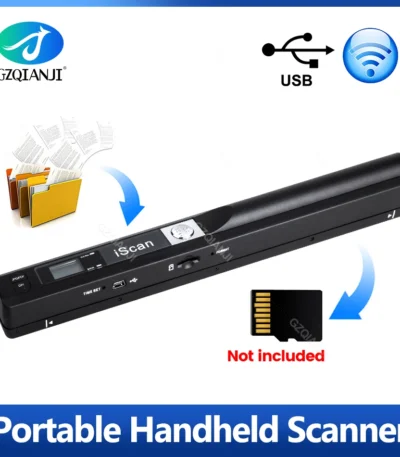 IScan Portable Scanner Mini Handheld Document Scanner A4 Book Scanner for JPG and PDF Format 300/600/900 DPI 1