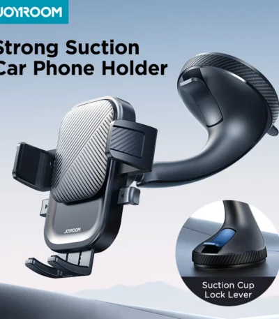 Joyroom Car Phone Holder Mount Car Strong Suction Hands-Free Universal Cell Phone Stand For Dashboard/Windshield 360° Rotation 1