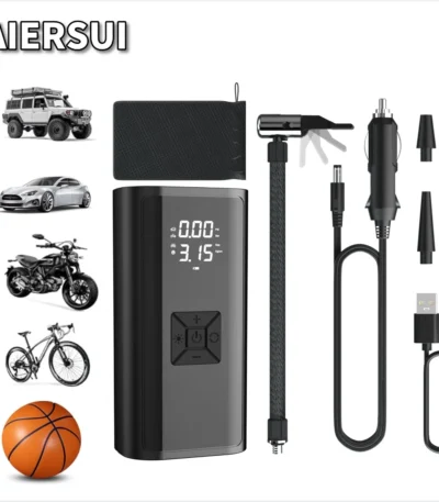 Car Air Pump Wired/Wireless Protable Car Air Compressor 150PSI Tire Inflation Pump for Motorcycle Bicycle Car Tire Ball Inflator 1