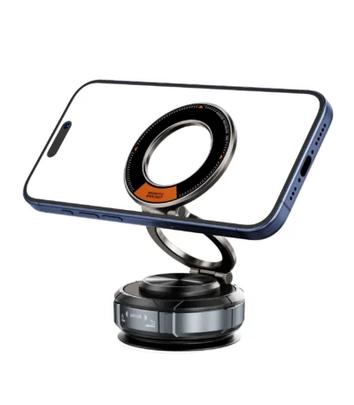 Magnetic Car Phone Holder Mount Vacuum, 360-degree Rotating for Iphone 15 14 13 12 Pro Max Phone Holders & Stands 1