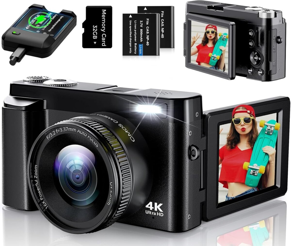 4k digital camera for photography uhd autofocus 48mp 180° flip screen 16x zoom compact point shoot vlogging camera for youtube with 2 batteries 32gb card black.jpg