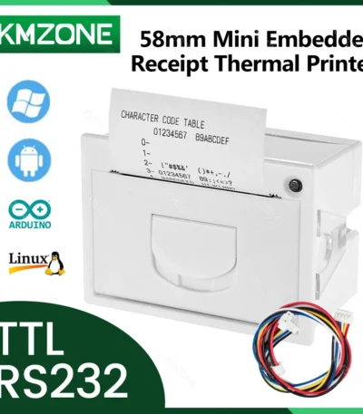 GOOJPRT QR204 58mm Mini Embedded Receipt Thermal Bill Built-in Printer TTL RS232 USB Interface High Speed Printing 50-85mm/s 1