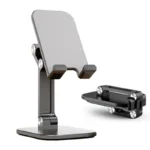3 Sections Foldable Desktop Phone Holder Stand Mobile Phone Support Adjustable Angle Height Cell Phone Stand for Phone Tablet PC