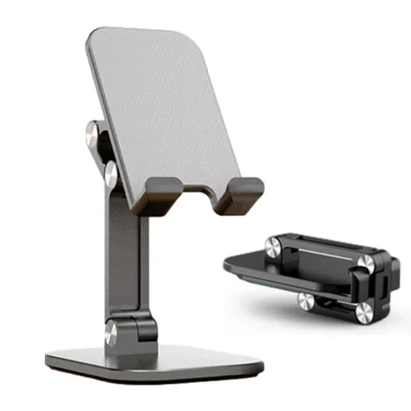 3 Sections Foldable Desktop Phone Holder Stand Mobile Phone Support Adjustable Angle Height Cell Phone Stand for Phone Tablet PC