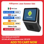 8 Inch Screen Android Price Checker JC80 Wall Mount POS Terminal With Barcode QR Code Reader Price Checking POS WIFI Ethernet