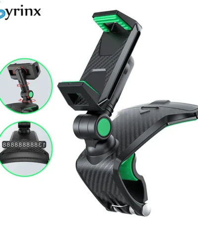 Car Dashboard Cell Phone Holder 1260 Degree Rotatable Phone Number The Car Phone Holder For iPhone 13 Mobile Phone Stand Support 1