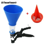 Universal Engine Oil Filling Funnel Set Plastic Adjustable Gasoline Adapters Change Equipment Car Refueling Accessories Tool Kit