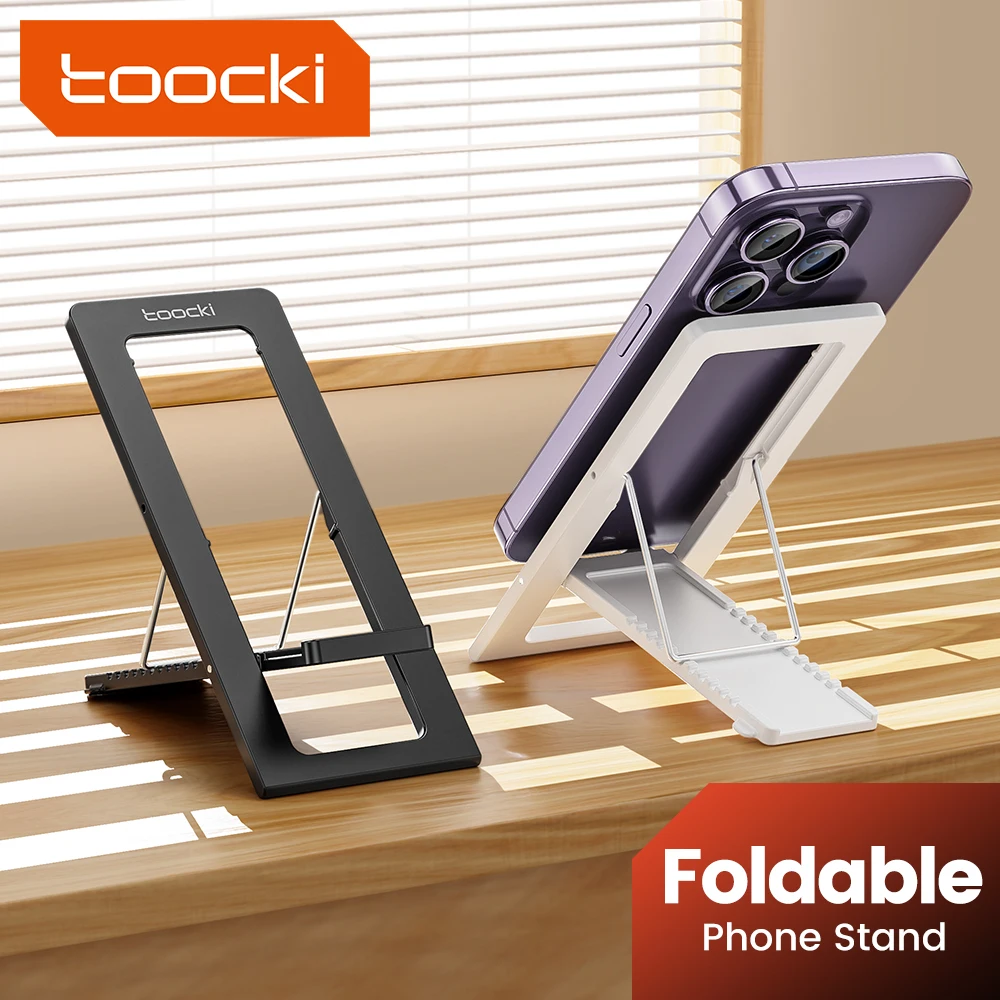 Toocki Mobile Phone Desktop Holder Stand Lazy Bracket Foldable Support Stand Mount MultiFunction Holder For 4-6.7 inch Phone Toocki Mobile Phone Desktop Holder Stand Lazy Bracket Foldable Support Stand Mount MultiFunction Holder For 4-6.7 inch Phone