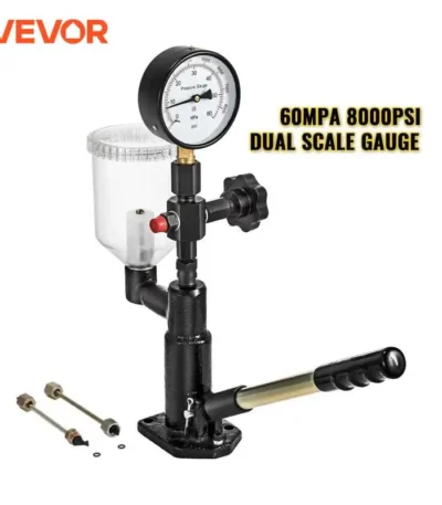 VEVOR Diesel Fuel Injector Nozzles Tester with Dual Scale Gauge 6000PSI Engine Fuel Tester Repair Tool for Automobiles Tractors 1