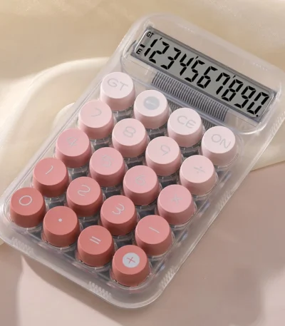 Circular Machine Calculators Large Display Mechanical Dot Keyboard Back To School Supplies Students/Finance Stationery 1