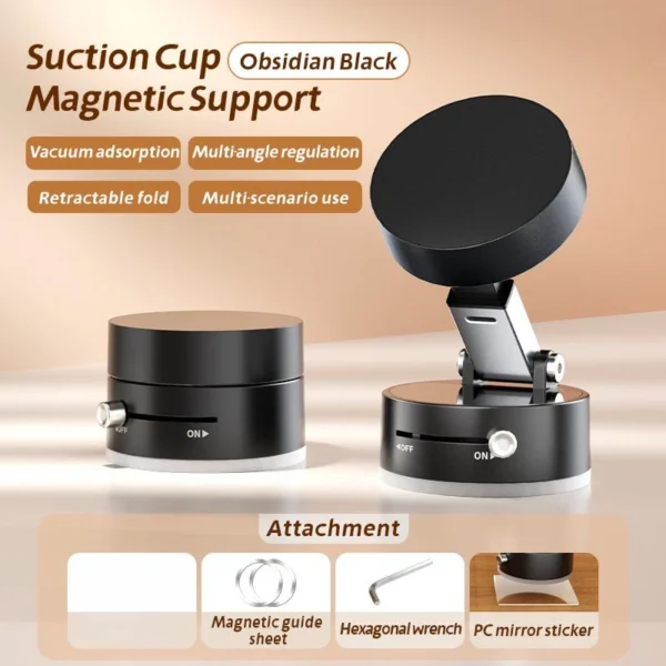 Adjustable Vacuum Suction Cup Magnetic Phone Holder Lazy Multi-functional Foldable 360 °   holder wall car glass car navigation