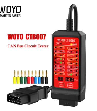 WOYO CAN Bus Circuit Tester Box/Pin Setting Car Diagnostic Tools 16Pin CAN Tester Break Out Box OBD2 On-Board ECU Scanner CTB007 1