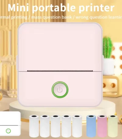 X6 mini HD printer portable sticker label Printer Bluetooth pocket thermal printer with paper for student note inkless printing 1