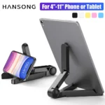 Portable Foldable iPad Stand Compatible 4″-11″Tablet Phone Desktop Plastic Holder For Xiaomi Samsung Huawei Phone Tablet Stand