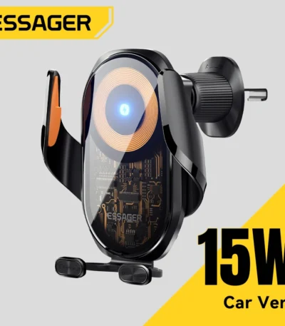 Essager Magnetic Car Phone Holder 15W Wireless Fast Charger Car Phone Stand Car Air Vent Mobile Stand for iPhone Huawei Samsung 1