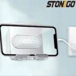 STONEGO Aluminum alloy Adjustment Phone Tablet Wall Holder Charging Stand for phone Wall Mount Bracket Shelf