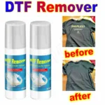 DTF Remove Clothing Direct To Film Vinyl DTF Ink Clean Kit Cleaning Liquid Fluid Remove Powder Remover Liquid Vinyl Glue Remover