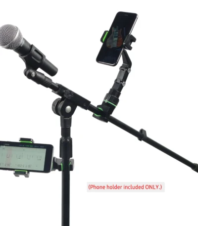Phone Holder for Guitar Head Mic Stand Music Stand 360-degree Rotatable Smartphone Clip with 10 Guitar Picks Guitar Accessories 1