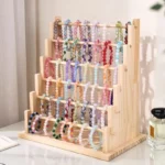 Wooden Bracelet Stand and Display 6 Tier Bracelet Holder Organizer Displays for Selling Stand for Jewelry Bangle