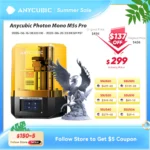ANYCUBIC Photon Mono M5s Pro 14K Mono MSLA 3D Printer 10.1” LCD Resin 3D Printer Speed Up to 150mm/h Print Size 223*127*200mm