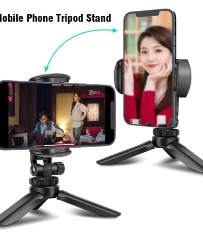 Phone Holder Portable Tripod Foldable Desktop Mobile Phone Stand Rotatable Selfie Holding Live Video Camera Stabilizer Bracke 1