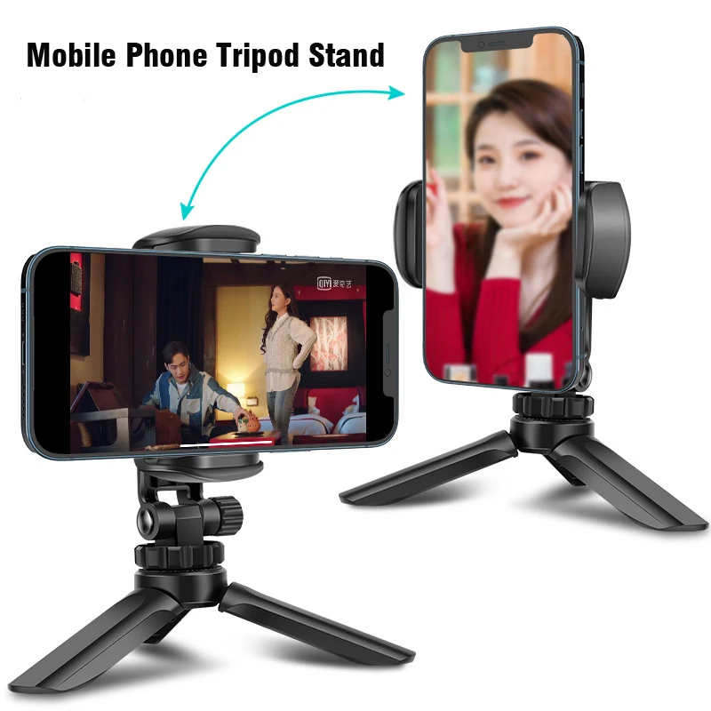 Phone Holder Portable Tripod Foldable Desktop Mobile Phone Stand Rotatable Selfie Holding Live Video Camera Stabilizer Bracke Phone Holder Portable Tripod Foldable Desktop Mobile Phone Stand Rotatable Selfie Holding Live Video Camera Stabilizer Bracke