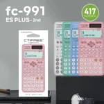 Portable 991ES Plus-2nd Edition Scientific Calculator with Protective Case 417 Function Function Calculato Student Stationery