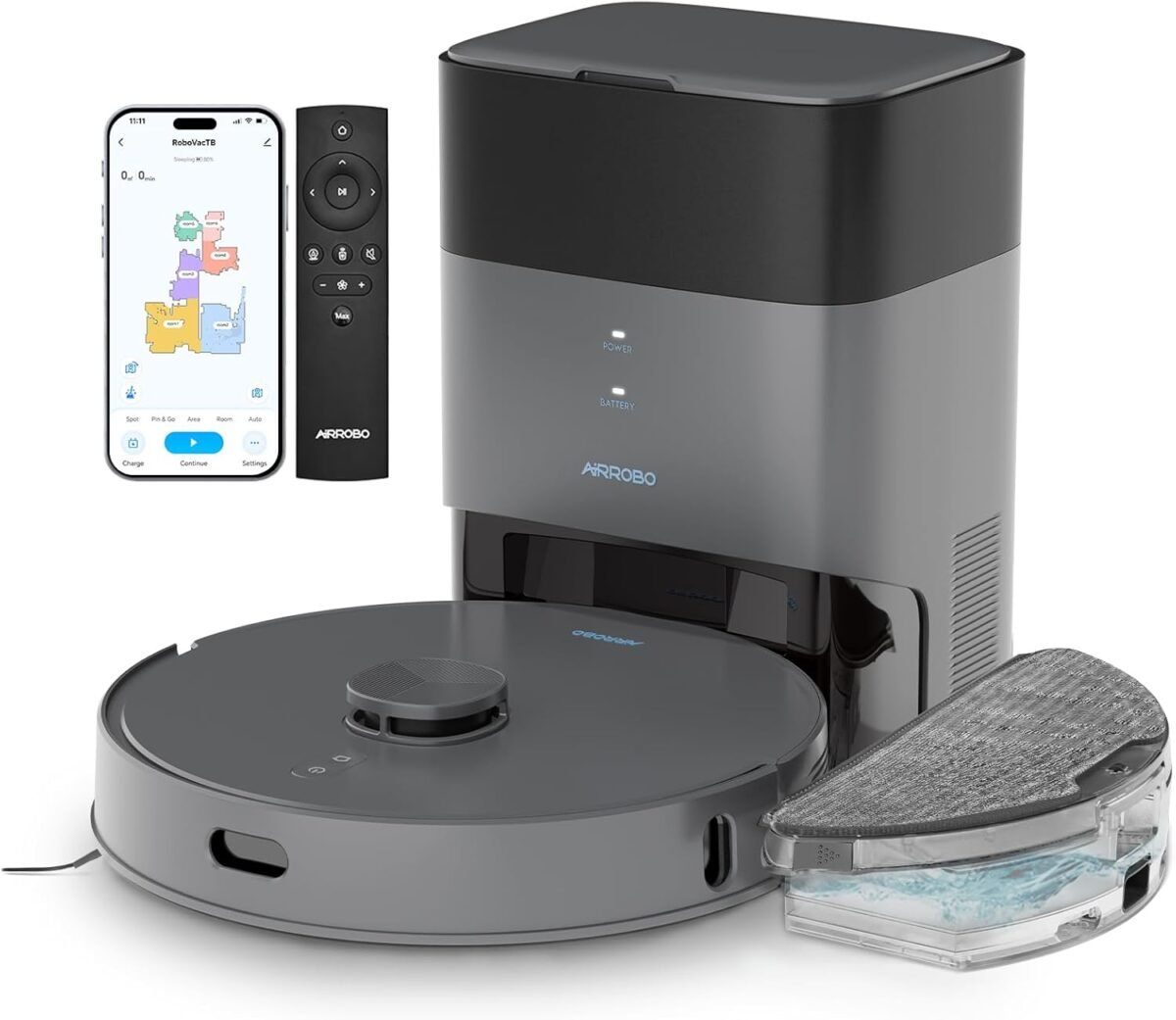 Airrobo t25 robot vacuum and mop combo 5500pa suction pet area smart boost carpet detection tangle free brush lds mapping app control 3.5l self empty bin for hard floors carpets pet hair.jpg