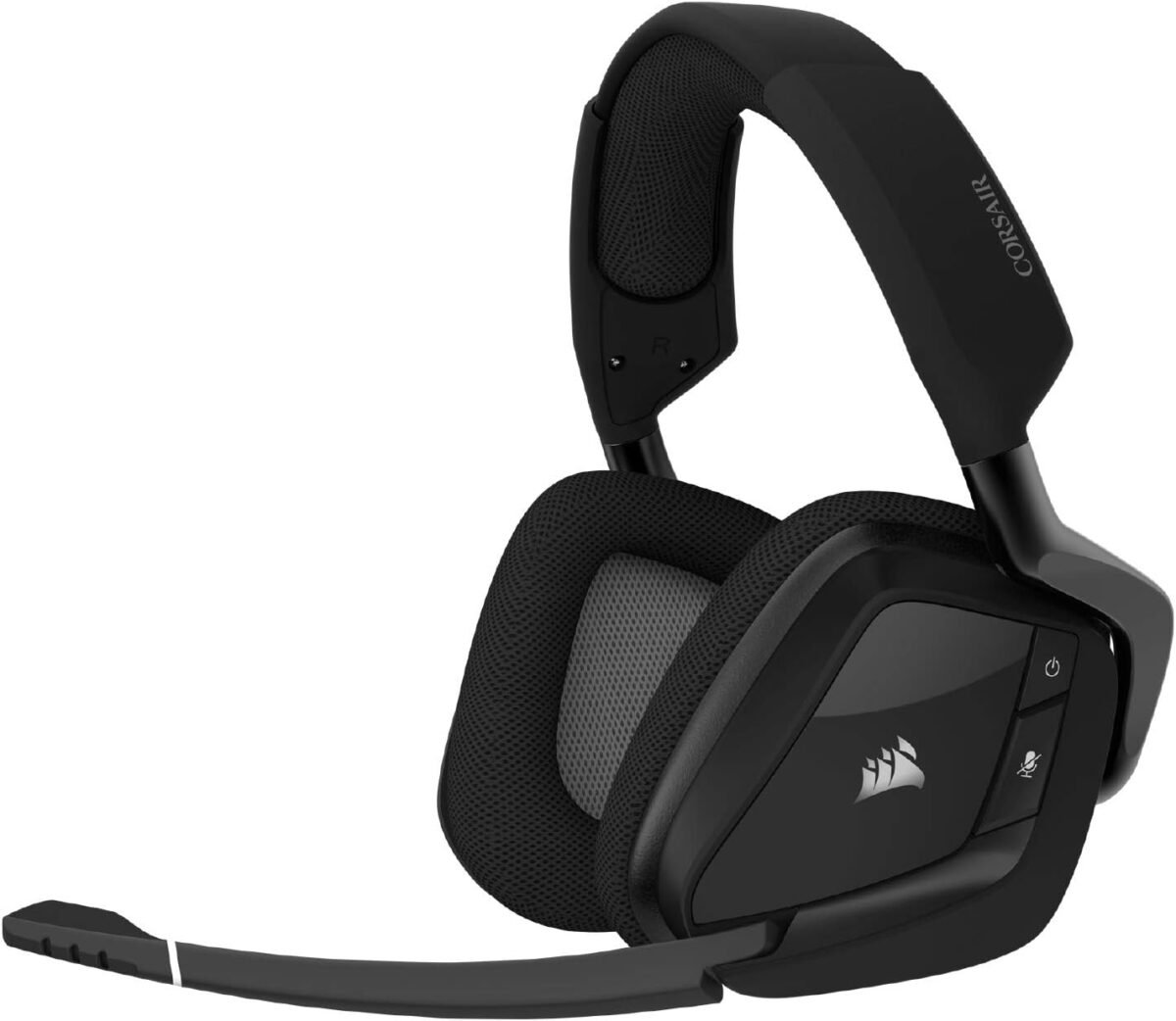 Corsair void rgb elite wireless gaming headset – 7.1 surround sound – omni directional microphone – microfiber mesh earpads – up to 40ft range – icue compatible – pc mac ps5 ps4 – carbon.jpg