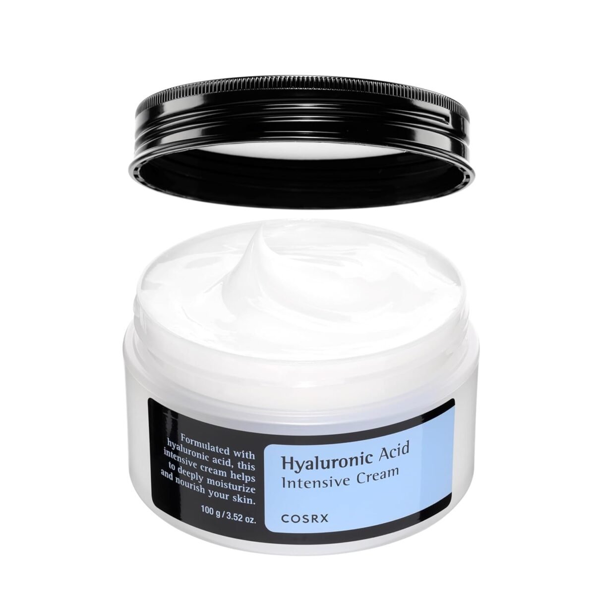Cosrx hyaluronic acid moisturizing cream long lasting hydration rich moisturizer for sensitive skin 3.52 oz 100g korean skin care animal testing free parabens free.jpg