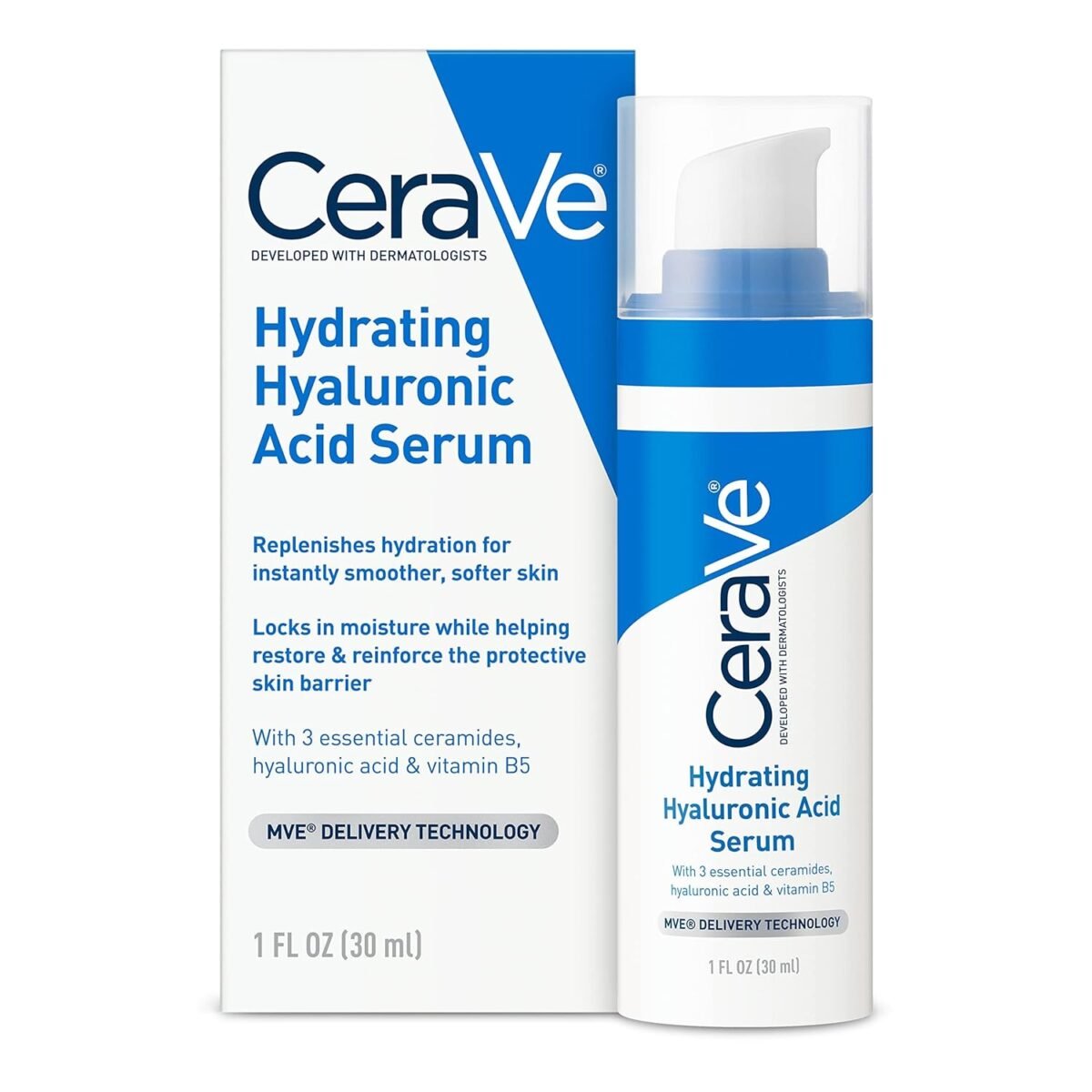 Cerave hyaluronic acid serum for face with vitamin b5 and ceramides hydrating face serum for dry skin fragrance free 1 ounce.jpg
