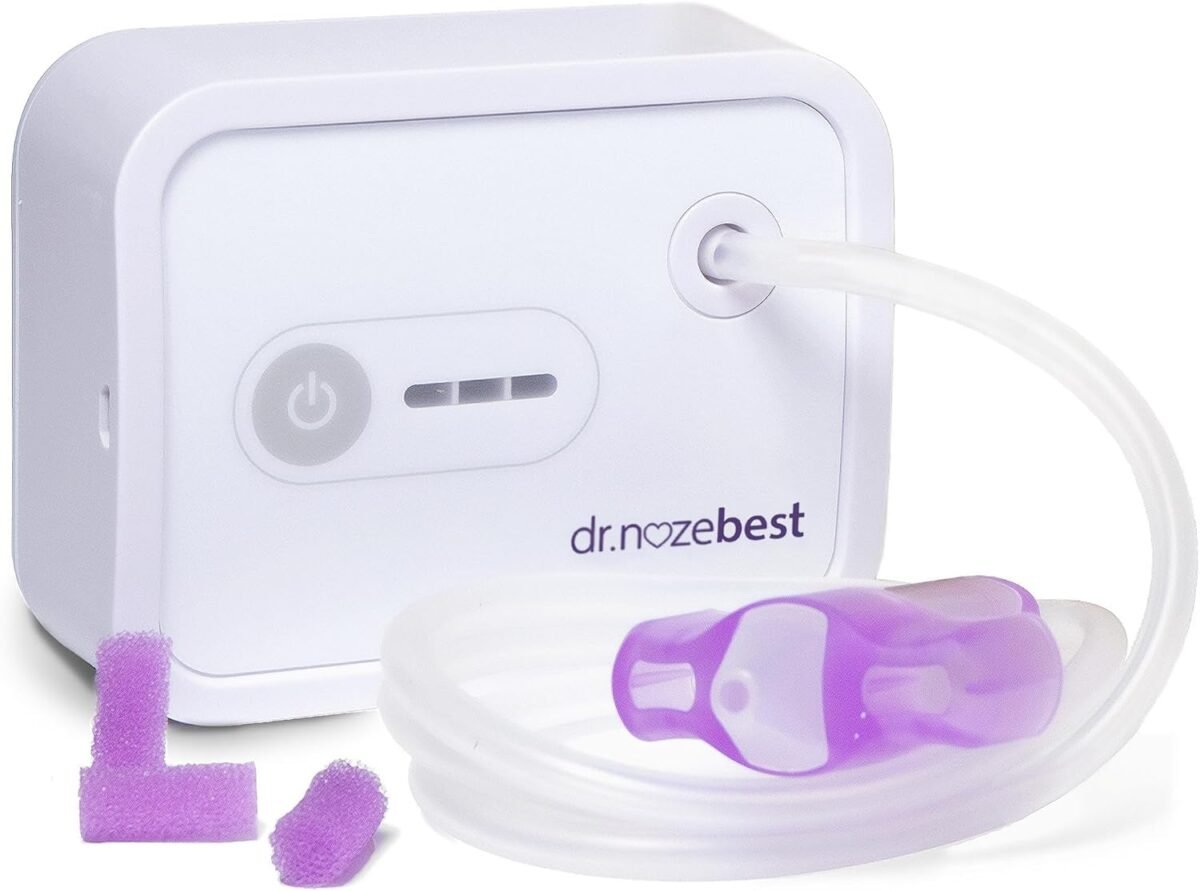 Dr. noze best nozebot electric baby nasal aspirator hospital grade suction nose sucker and nasal vacuum safe for infants and toddlers mild to severe congestion the original nozebot.jpg