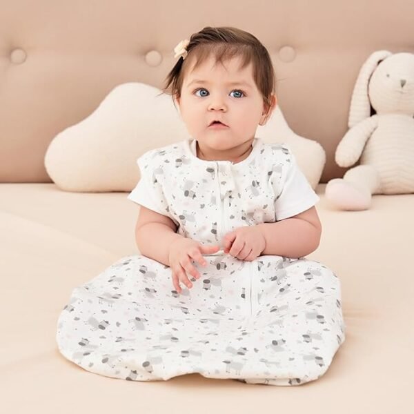TOGOU2S Gigoteuse Été 18 36 Mois 100% Coton 0.5tog Gigoteuse Été 36 Mois Turbulette Été 18-36 Mois Taille de réglage Zip Sécurisé de Qualité pour Naissance Unisexe Garcon Fille 18-36 Mois