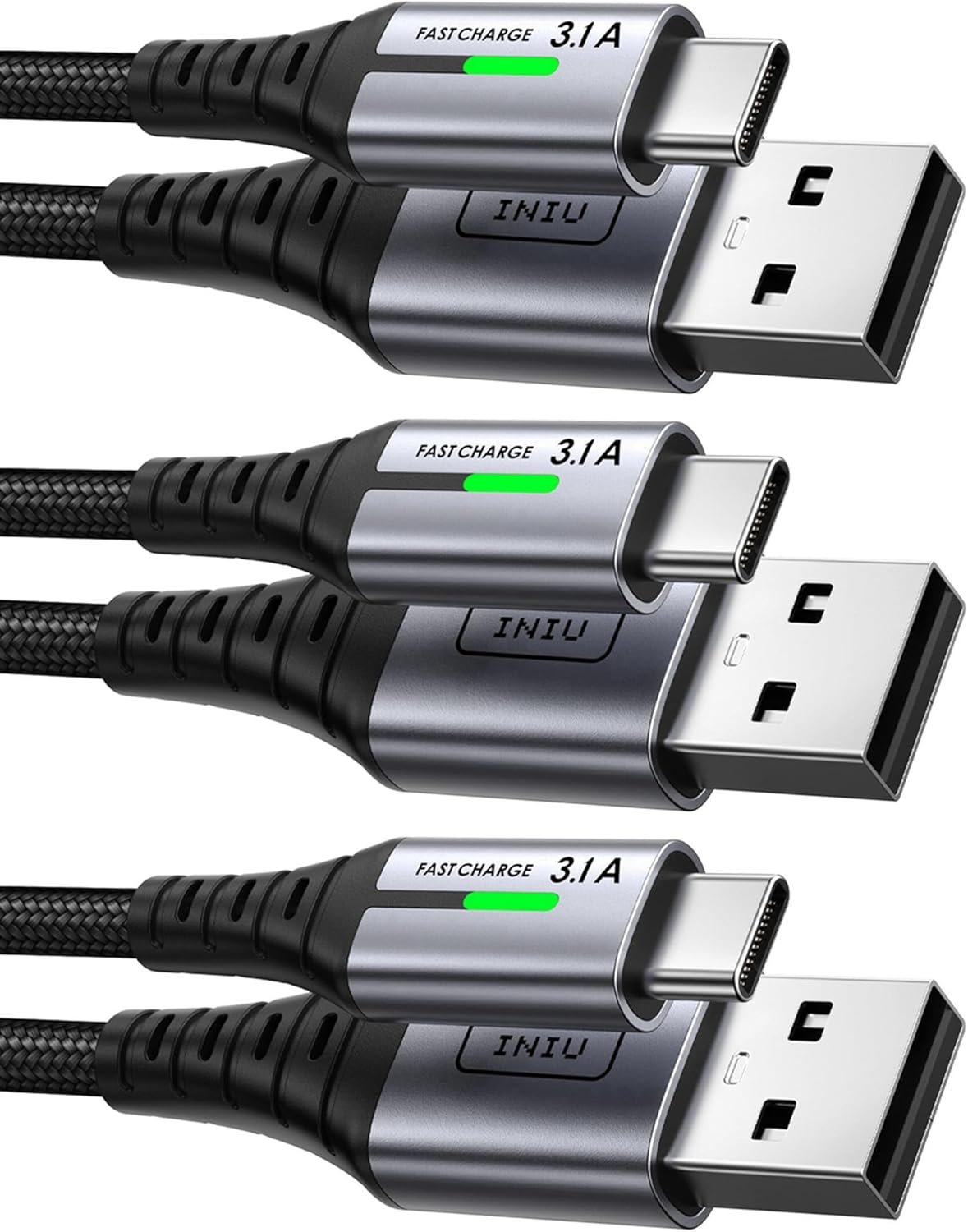 Iniu usb to usb c cable 3 pack 6.6ft1.6ft 3.1a type c cord fast charging nylon usb a to usb c android charger cable for samsung galaxy s24 s23 s22 s21 s10 s9 iphone 16 15 pro pixel 9 8 7 etc.jpg