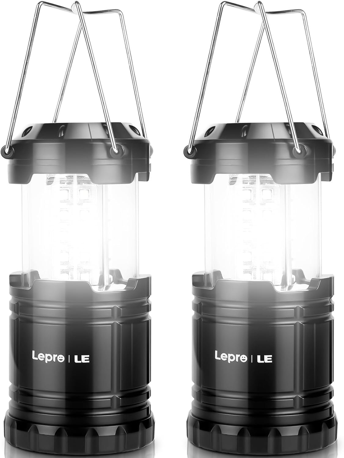 Lepro led camping lanterns battery powered collapsible ipx4 water resistant outdoor portable lights for emergency hurricane storms and outages.jpg