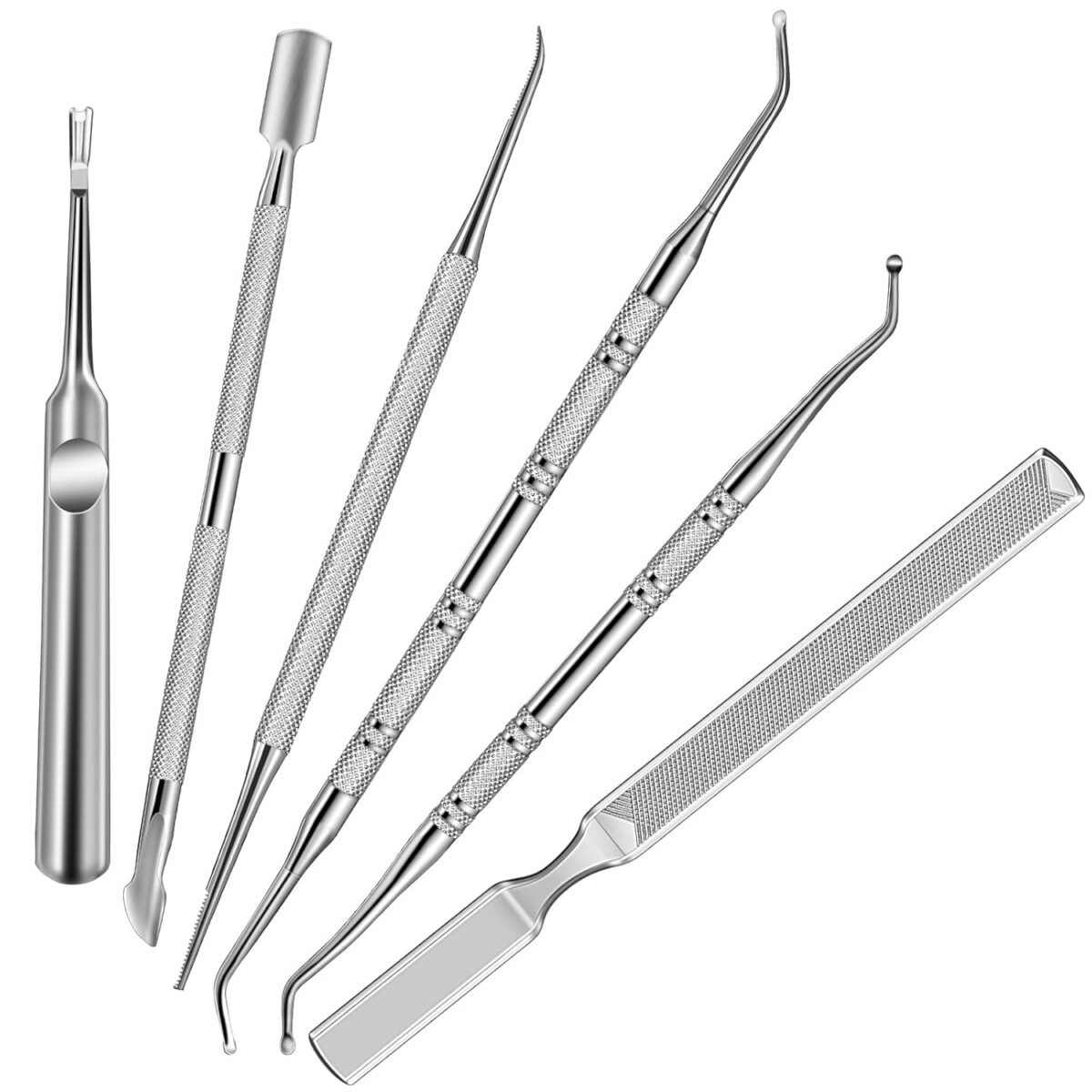 Morgles 6 pcs ingrown toenail tool toenail file and lifter professional surgical grade under nail cleaner tools.jpg