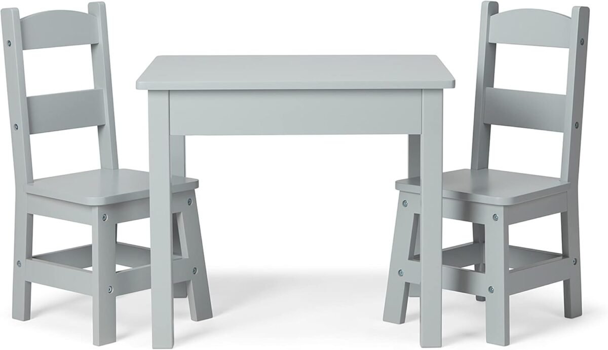 Melissa doug wooden table chairs gray kids furniture grey.jpg