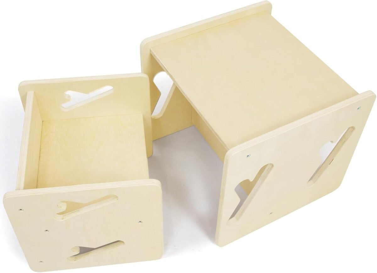 Montessori weaning table and chair solid wooded toddler table and chair set kids montessori furniture.jpg