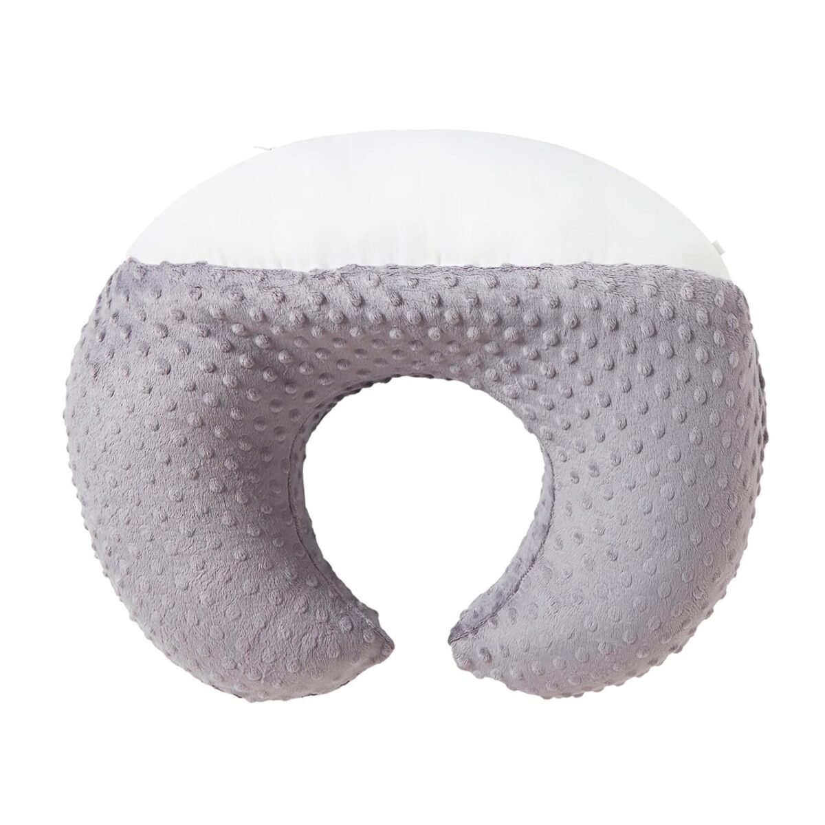 Nursing pillow and positioner for breastfeeding ultra soft baby breastfeeding pillows for more support for mom and baby with premium removable cover rose gray.jpg