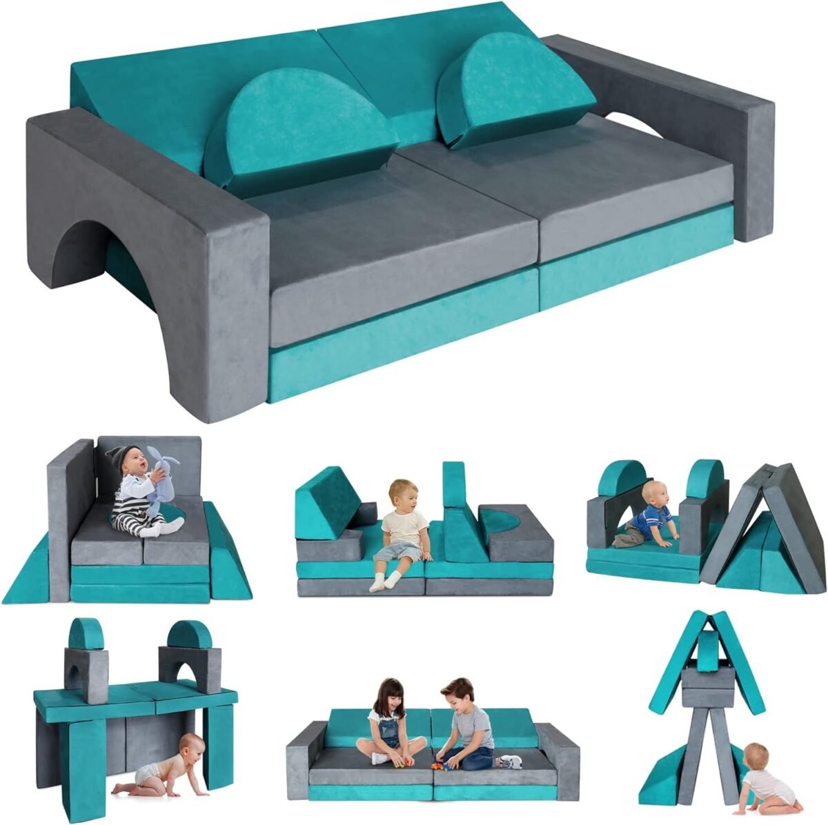 Reliancer modular kids play set 8pcs foam couches for playroom toddler to teen sectional sofa childrens nugget couch playhouse fort set.jpg