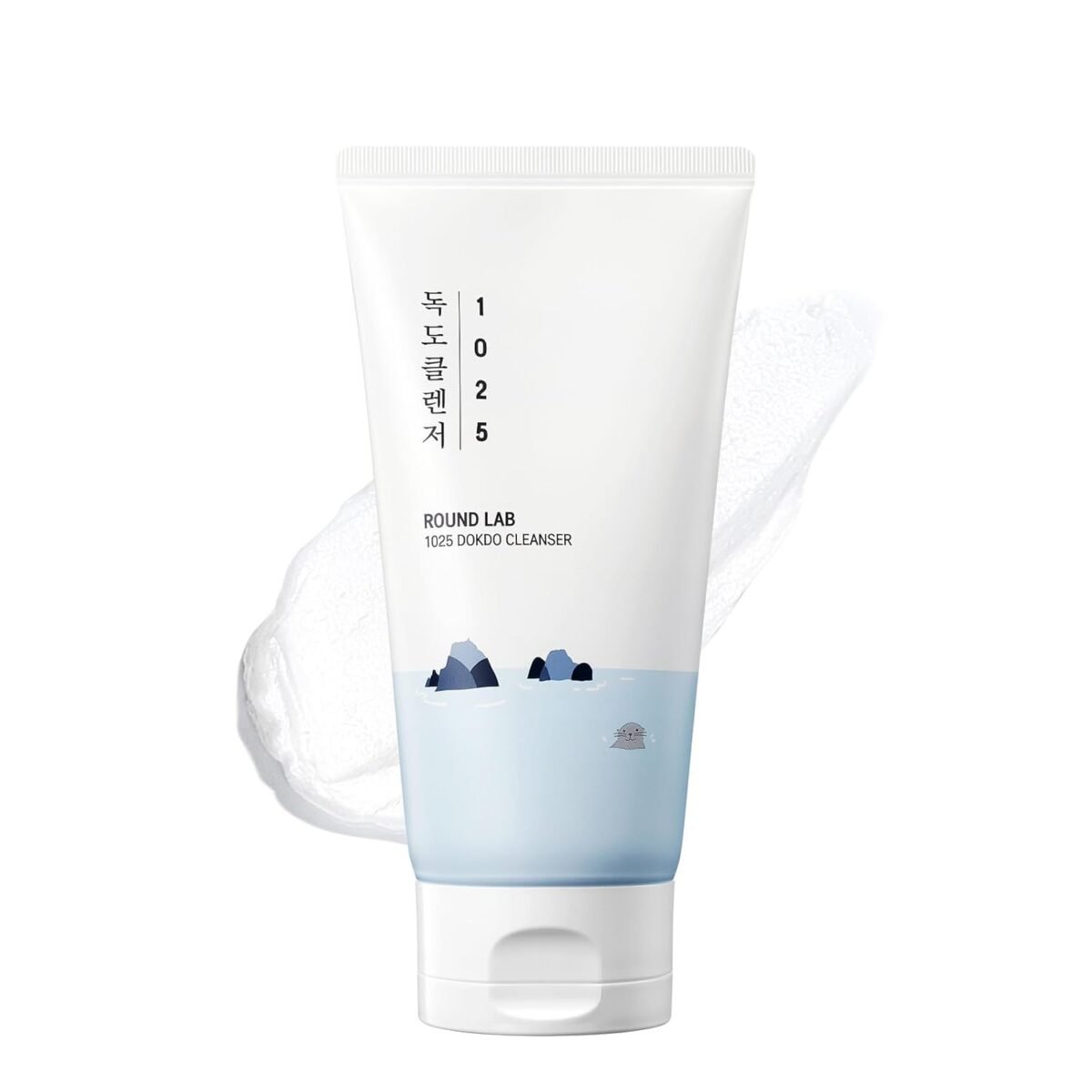 Round lab 1025 dokdo cleanser 5.07 fl oz low ph facial cleanser for sensitive skin rich soft bubbles for deep cleansing and makeup removal hydrating face wash with deep sea water korean skin care.jpg