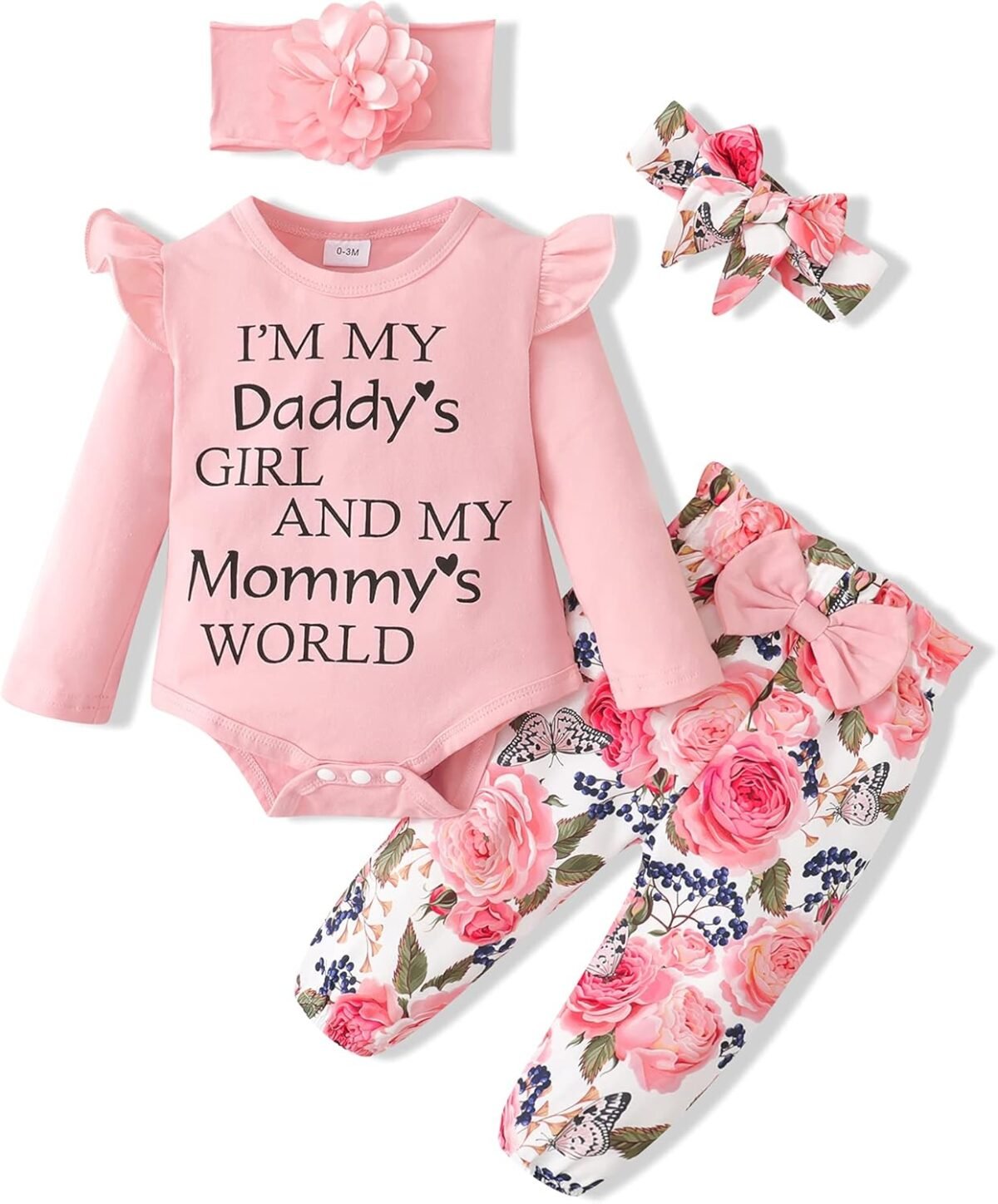 Sunny piggy newborn infant baby girl clothes ruffle romper toddler girl floral cotton pant sets girls clothing outfit.jpg