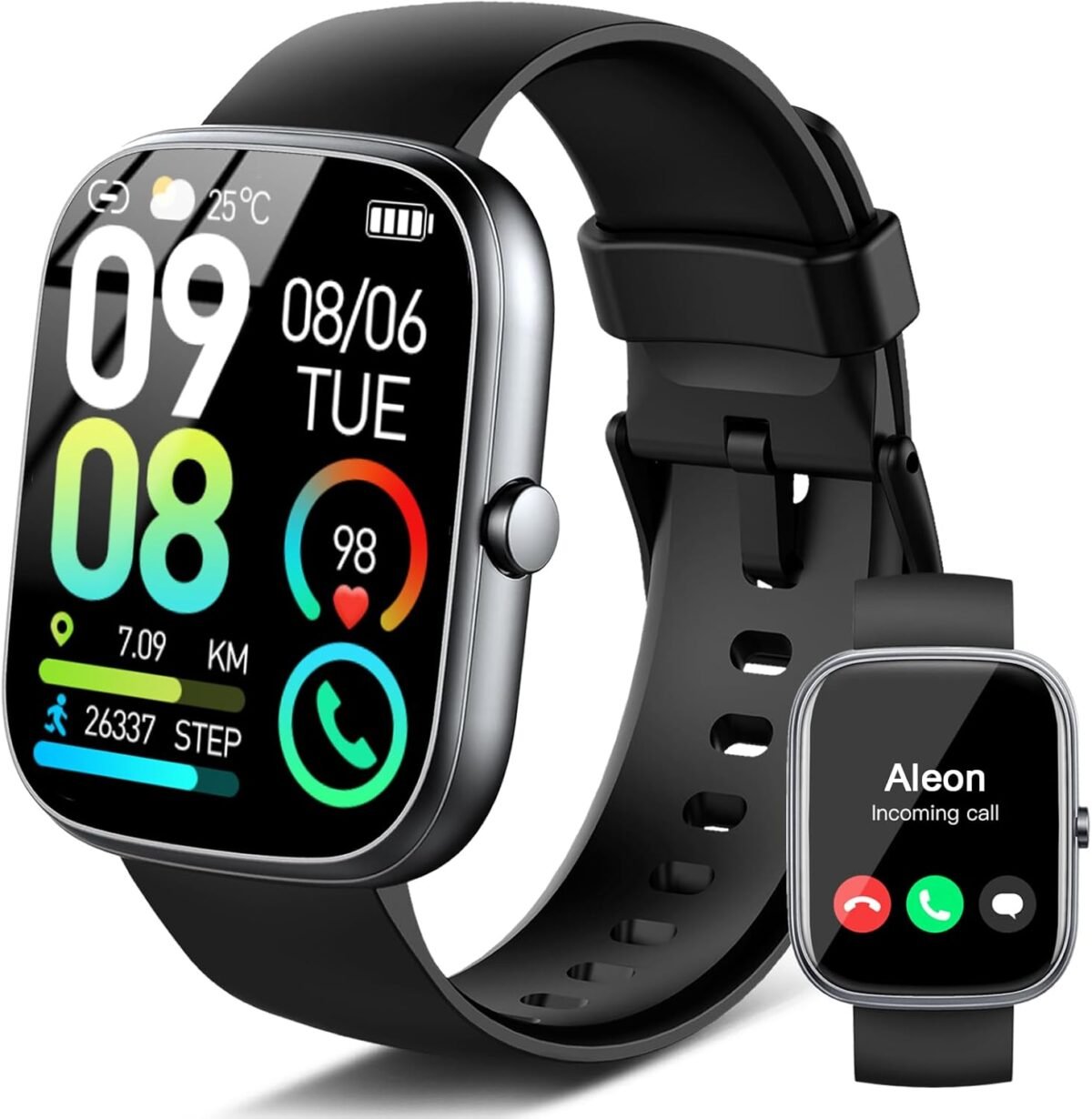 Smart watch 1.91hd smartwatch for men women answermake call 2025 fitness watch heart rateactivitystepsleep monitor step counter ip68 waterproof 110 sport mode watches for android ios.jpg