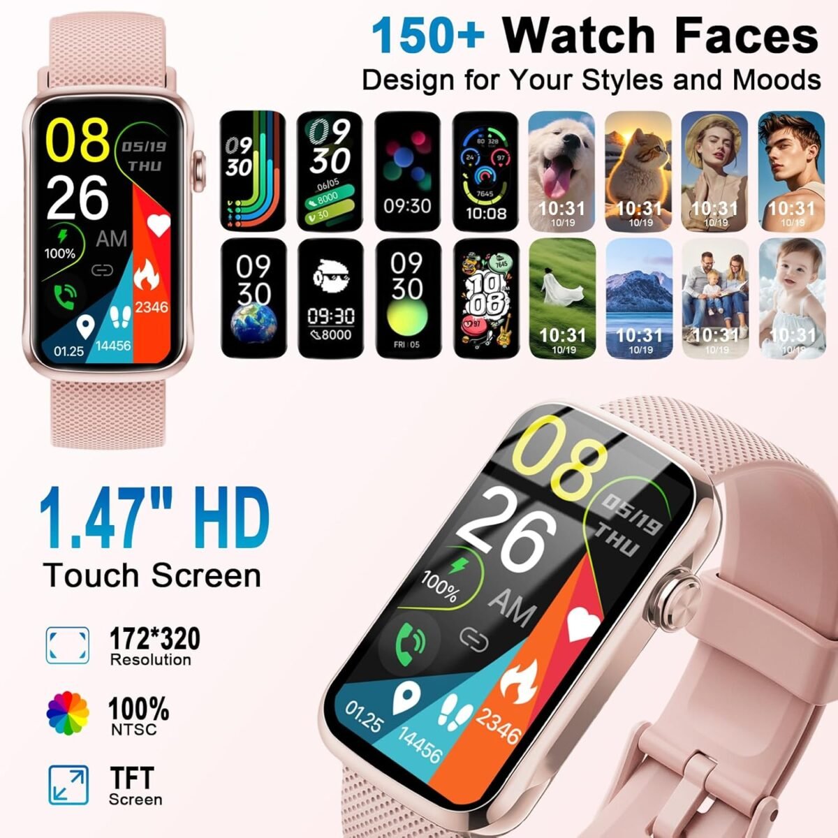 Smart watch smartwatch for men women with 24 sport modes ip68 waterproof fitness tracker with 247 heart ratesleepspo2 monitor step tracker pedometer activity tracker for android ios.jpg