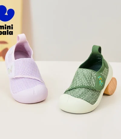 Mini Bala Boys and Girls Baby Professional Walking Shoes Non-Slip Anti-Fall Spring New for First Steps 1