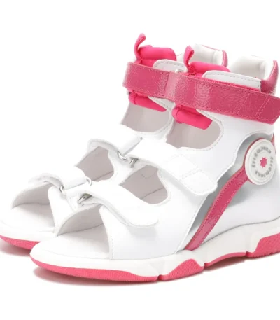 Princepard Baby Girls High-top Orthopedic Summer Sandals Lovely Children Shoes Princess Girls Shoes Corrective Shoes for Kids 1