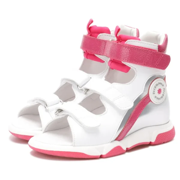 Princepard Baby Girls High-top Orthopedic Summer Sandals Lovely Children Shoes Princess Girls Shoes Corrective Shoes for Kids